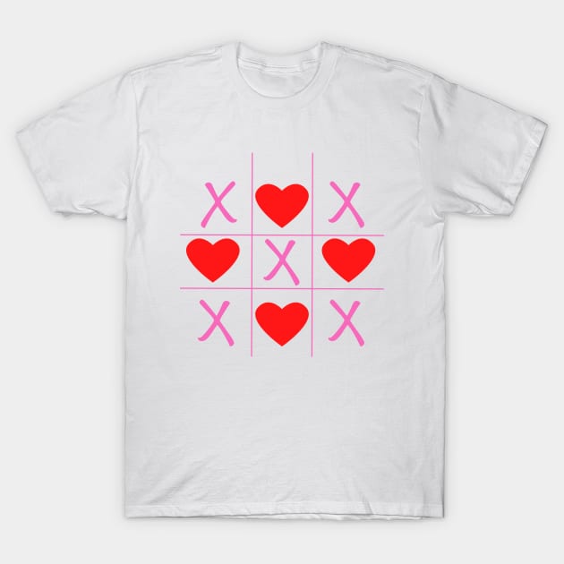 Tic tak toe xo T-Shirt by Michelle Brescini Designs